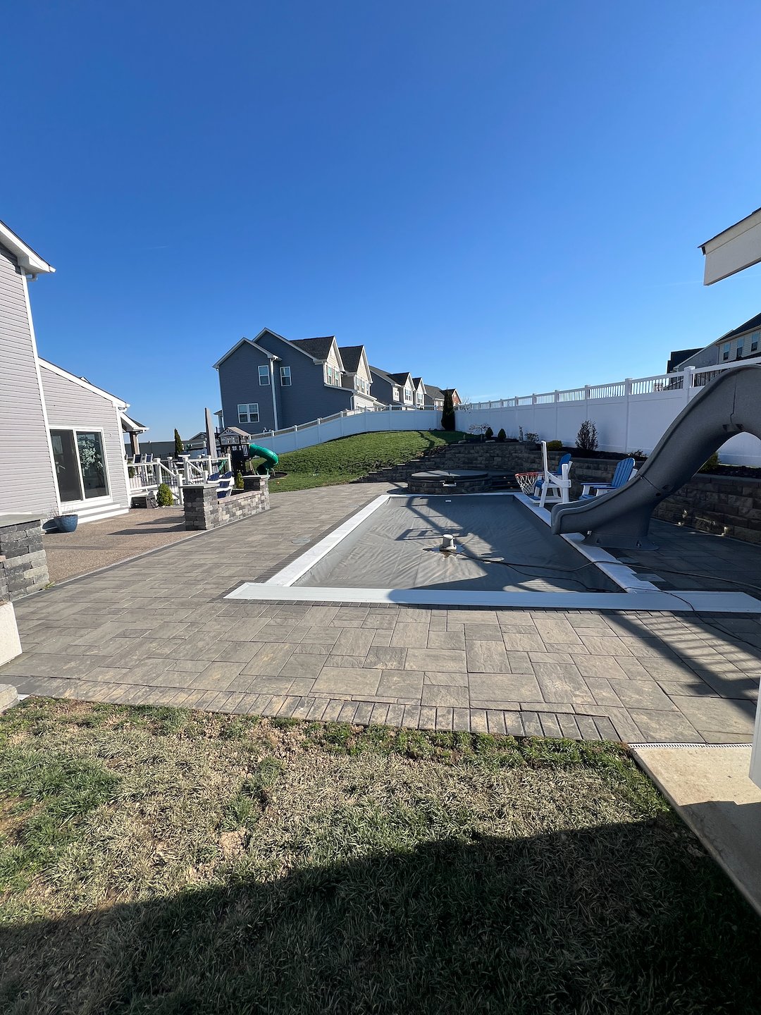 Ross Park Outdoor Living Restoration: Annual Pool Deck & Stone Cleaning